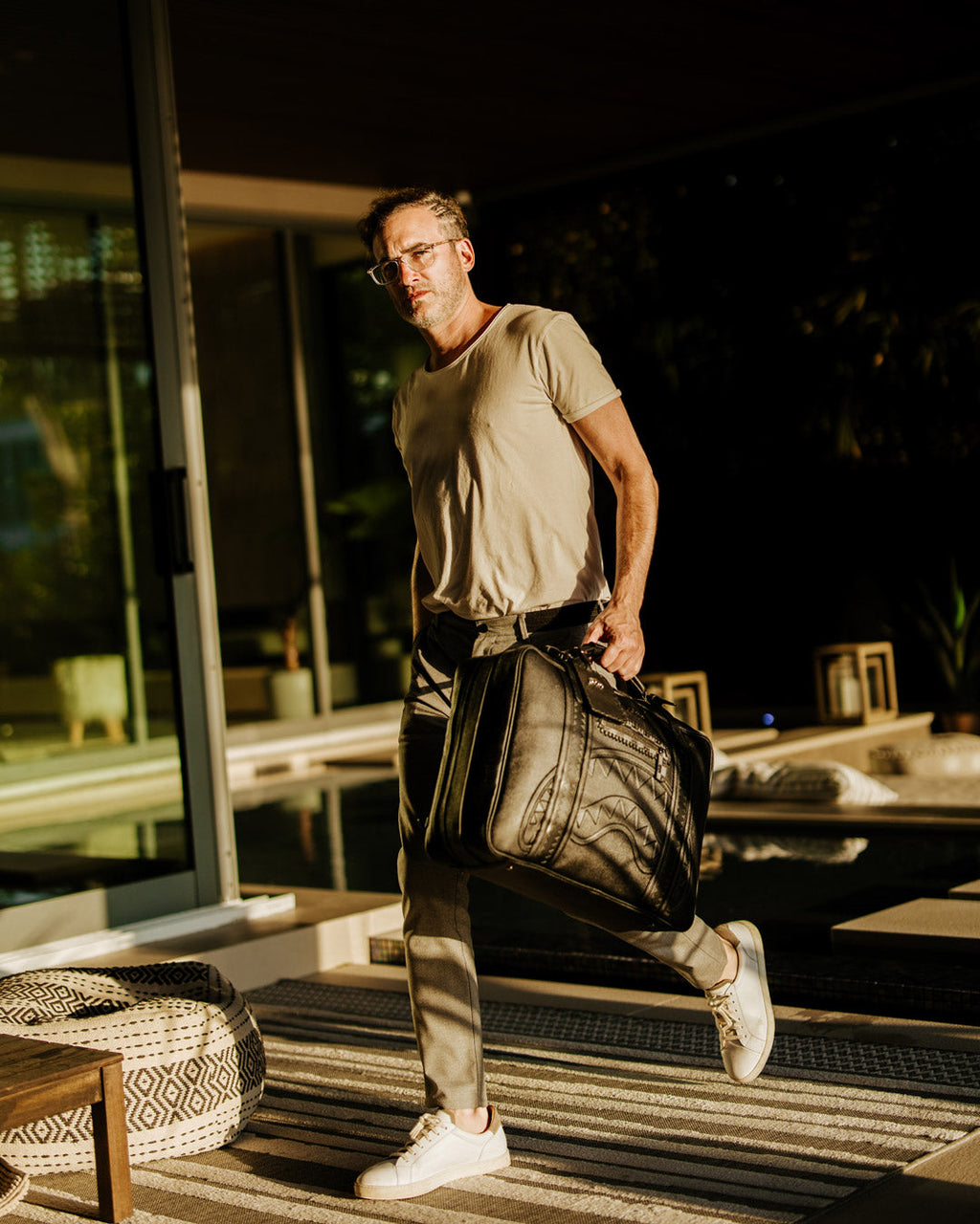 SPRAYGROUND REALITY CHECK VINTAGE HANDHELD CARRY-ON CONVERTS TO BACKPACK