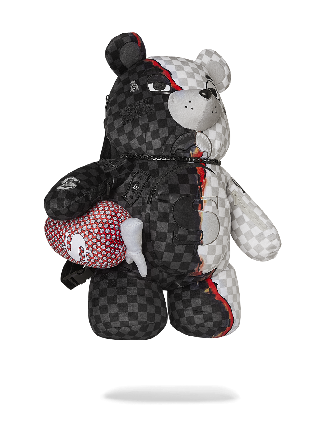 SPRAYGROUND RING OF FIRE MONEYBEAR TEDDYBEAR BACKPACK