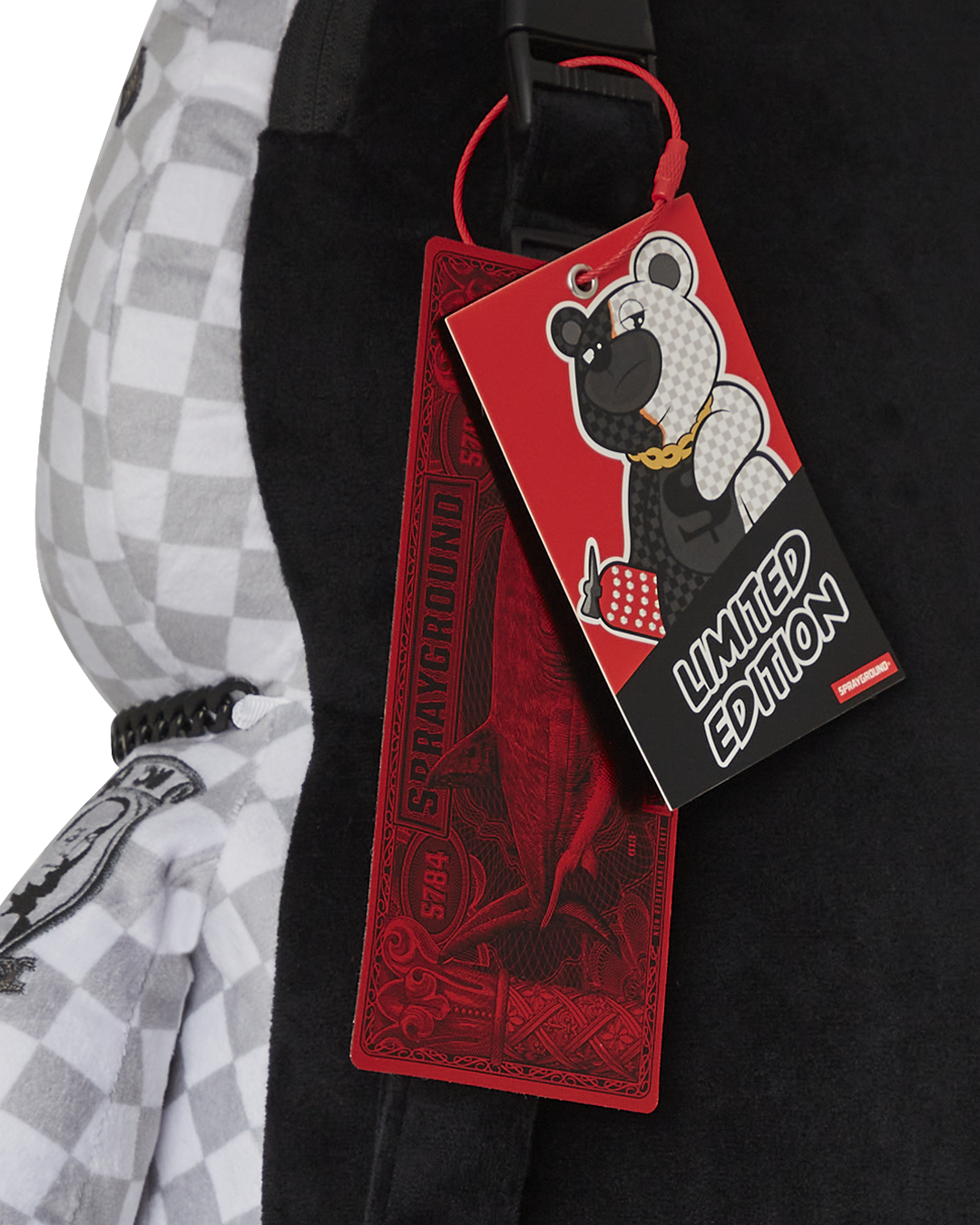 SPRAYGROUND RING OF FIRE MONEYBEAR TEDDYBEAR BACKPACK