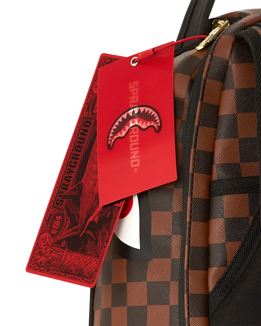 SPRAYGROUND HENNY VICTORY LAP SKATEBOARD-STRAP BACKPACK
