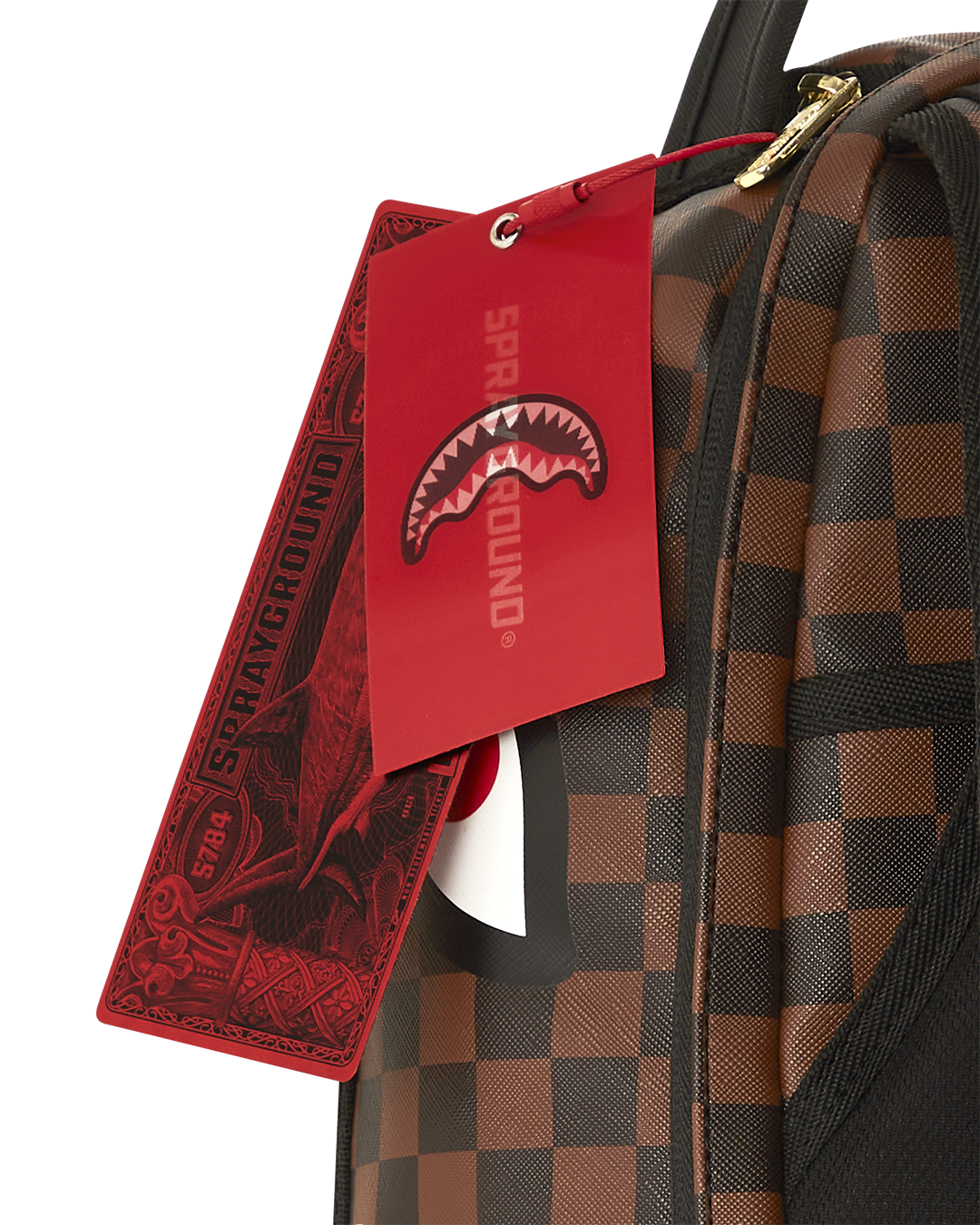 SPRAYGROUND HENNY VICTORY LAP SKATEBOARD-STRAP BACKPACK