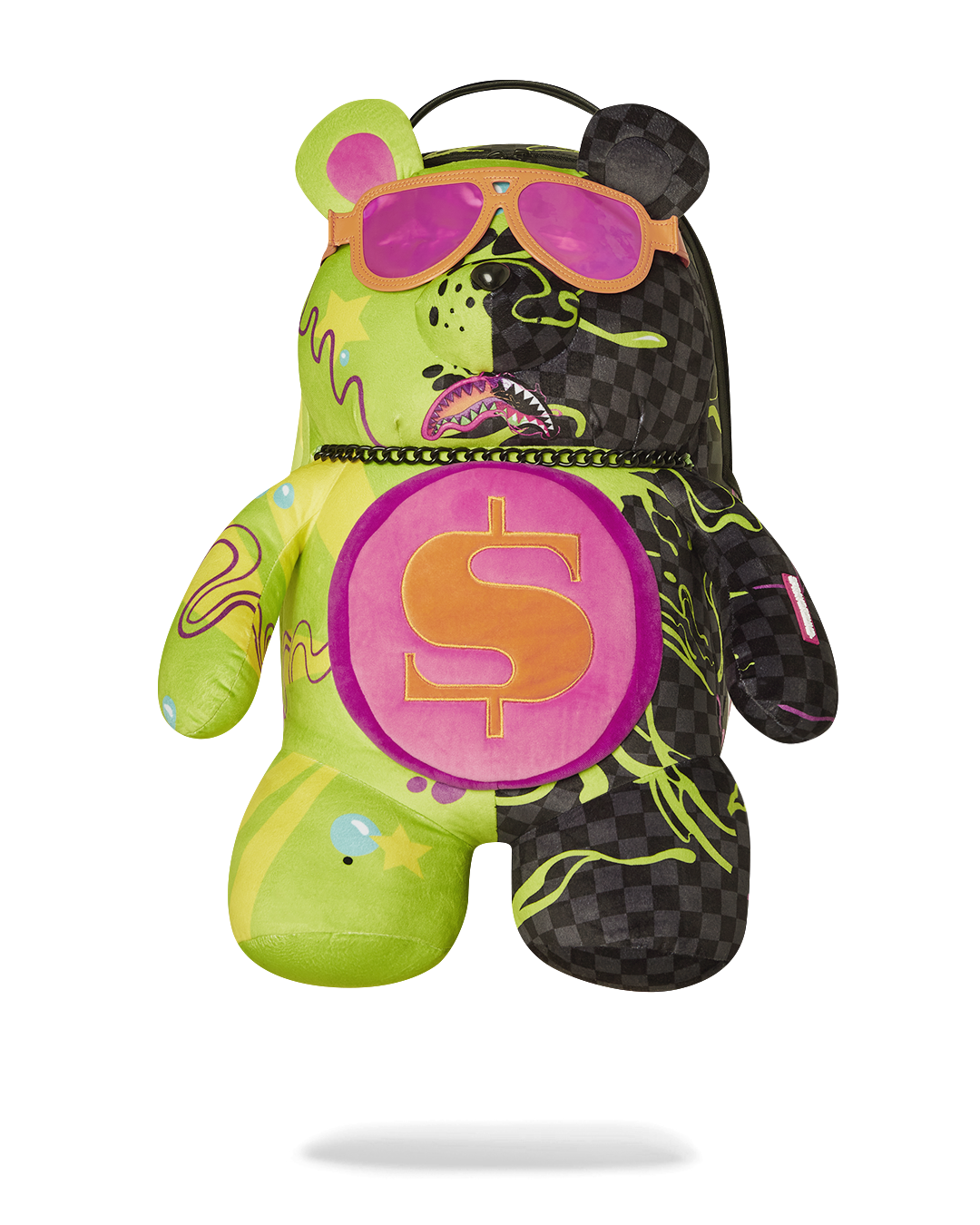 SPRAYGROUND SLIME DIME MONEYBEAR TEDDYBEAR ON BACKPACK