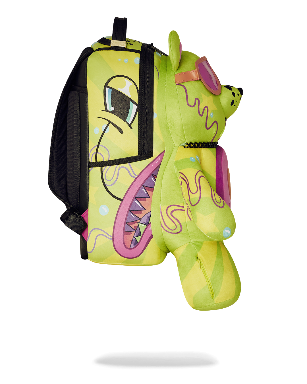 SPRAYGROUND SLIME DIME MONEYBEAR TEDDYBEAR ON BACKPACK