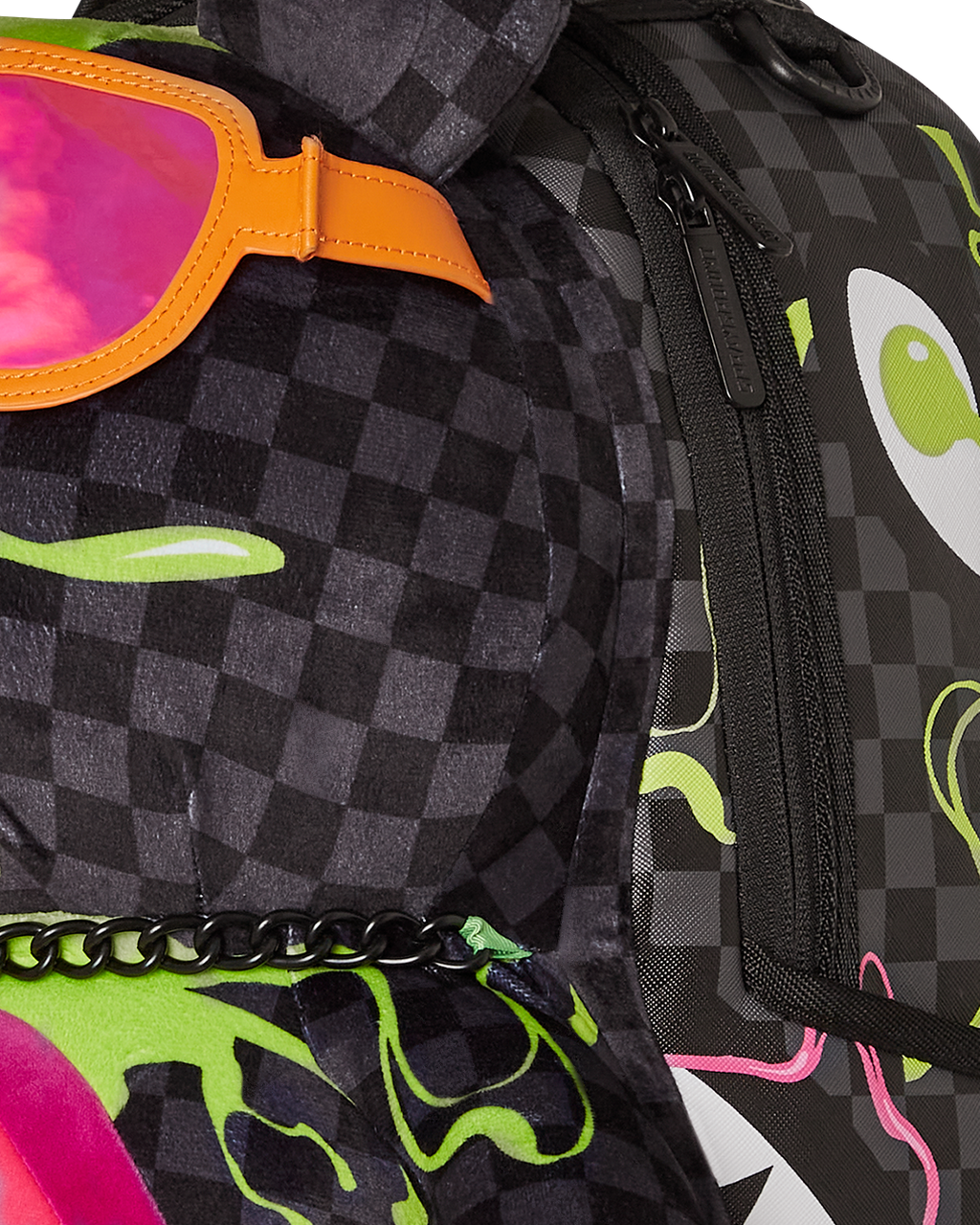 SPRAYGROUND SLIME DIME MONEYBEAR TEDDYBEAR ON BACKPACK