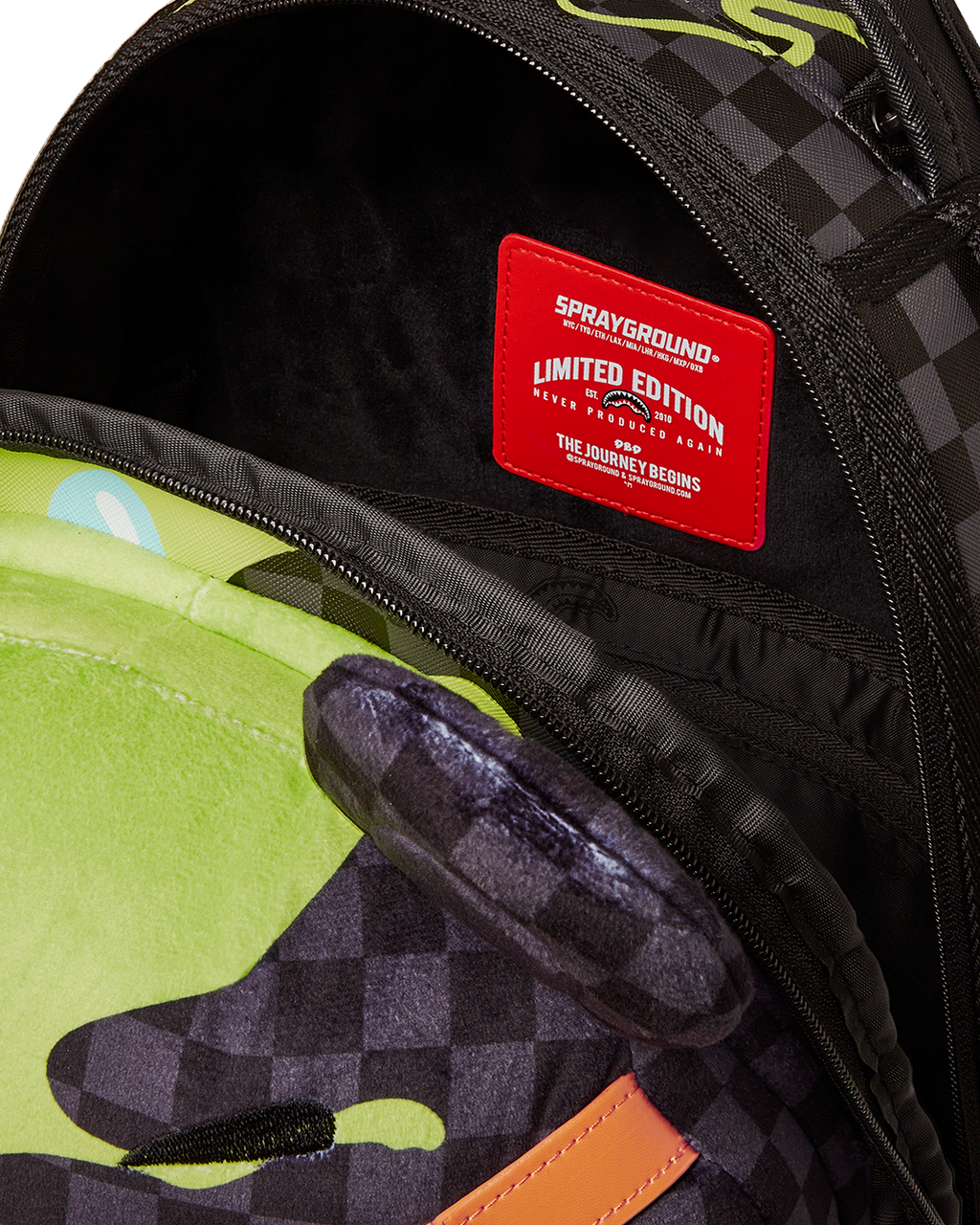 SPRAYGROUND SLIME DIME MONEYBEAR TEDDYBEAR ON BACKPACK