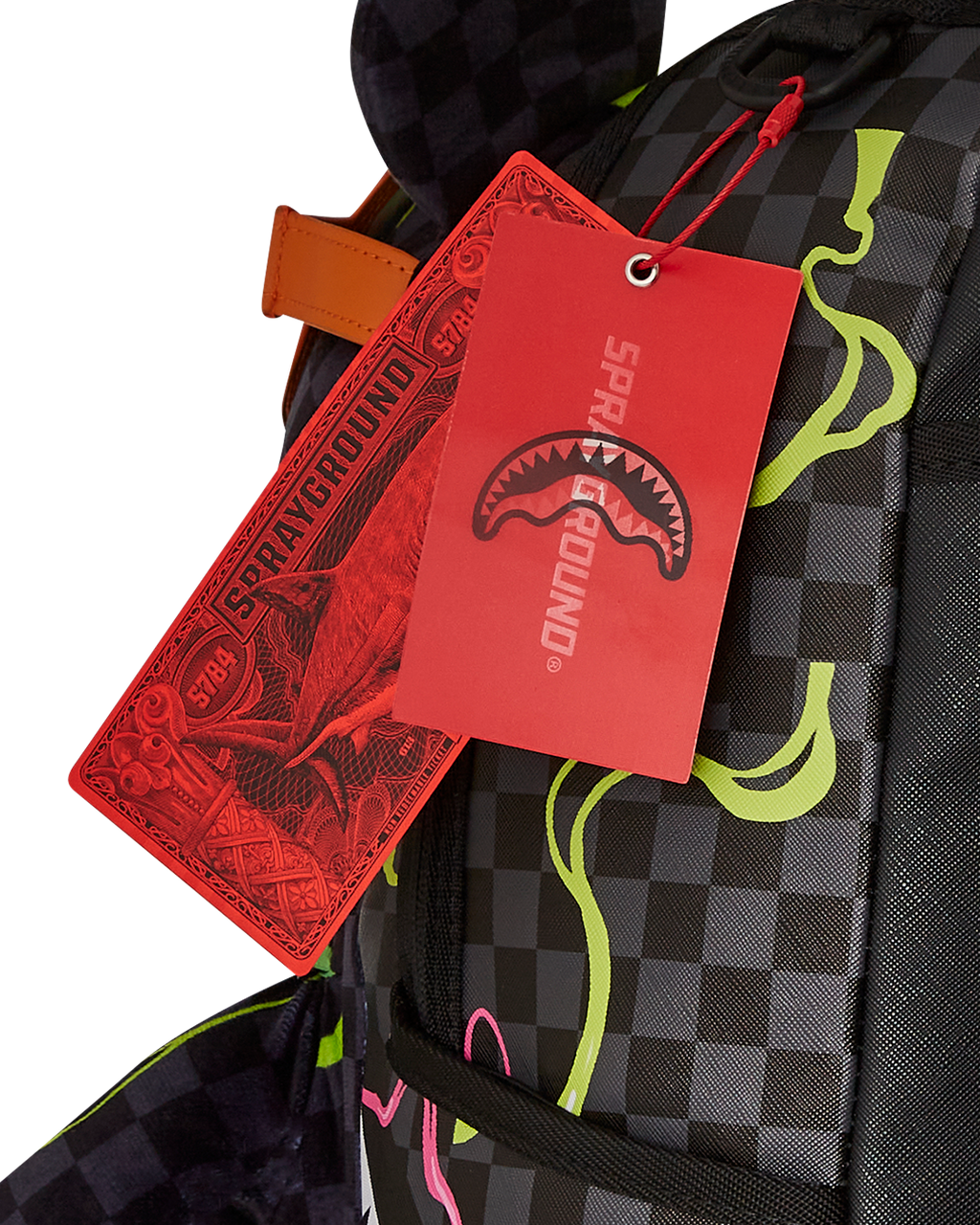 SPRAYGROUND SLIME DIME MONEYBEAR TEDDYBEAR ON BACKPACK