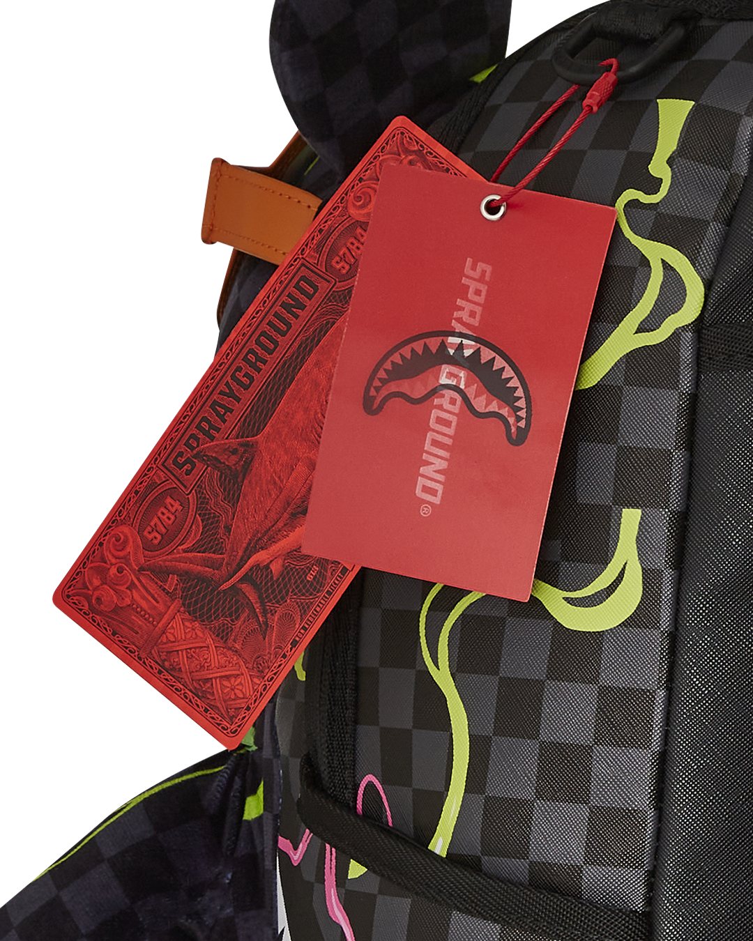 SPRAYGROUND SLIME DIME MONEYBEAR TEDDYBEAR ON BACKPACK