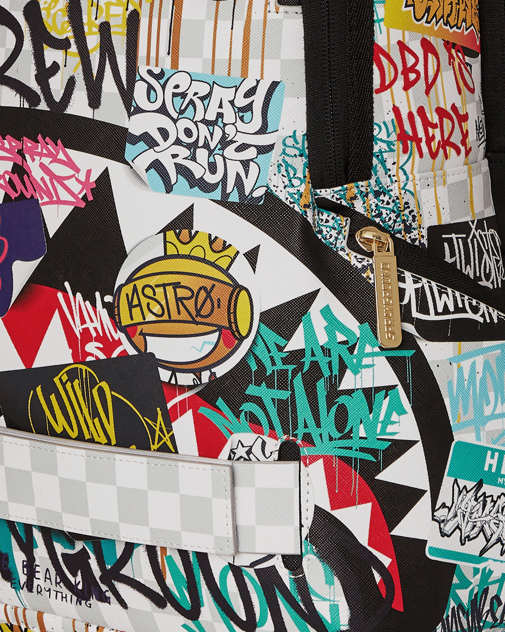SPRAYGROUND CREATE ANOTHER DAY SKATEBOARD-STRAP BACKPACK