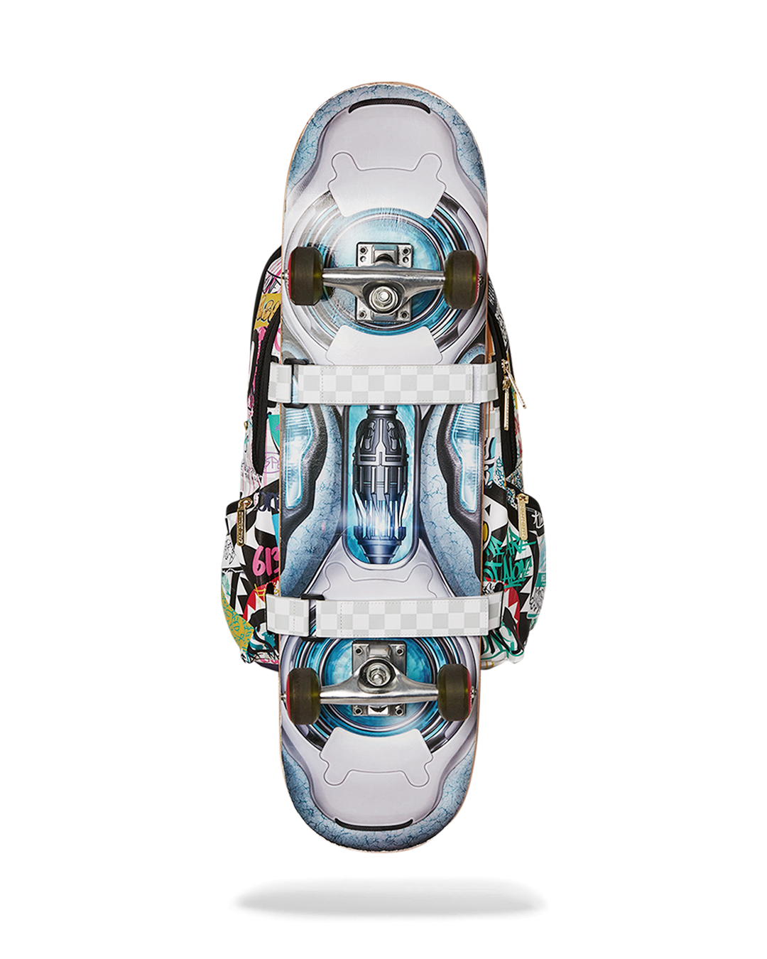 SPRAYGROUND CREATE ANOTHER DAY SKATEBOARD-STRAP BACKPACK