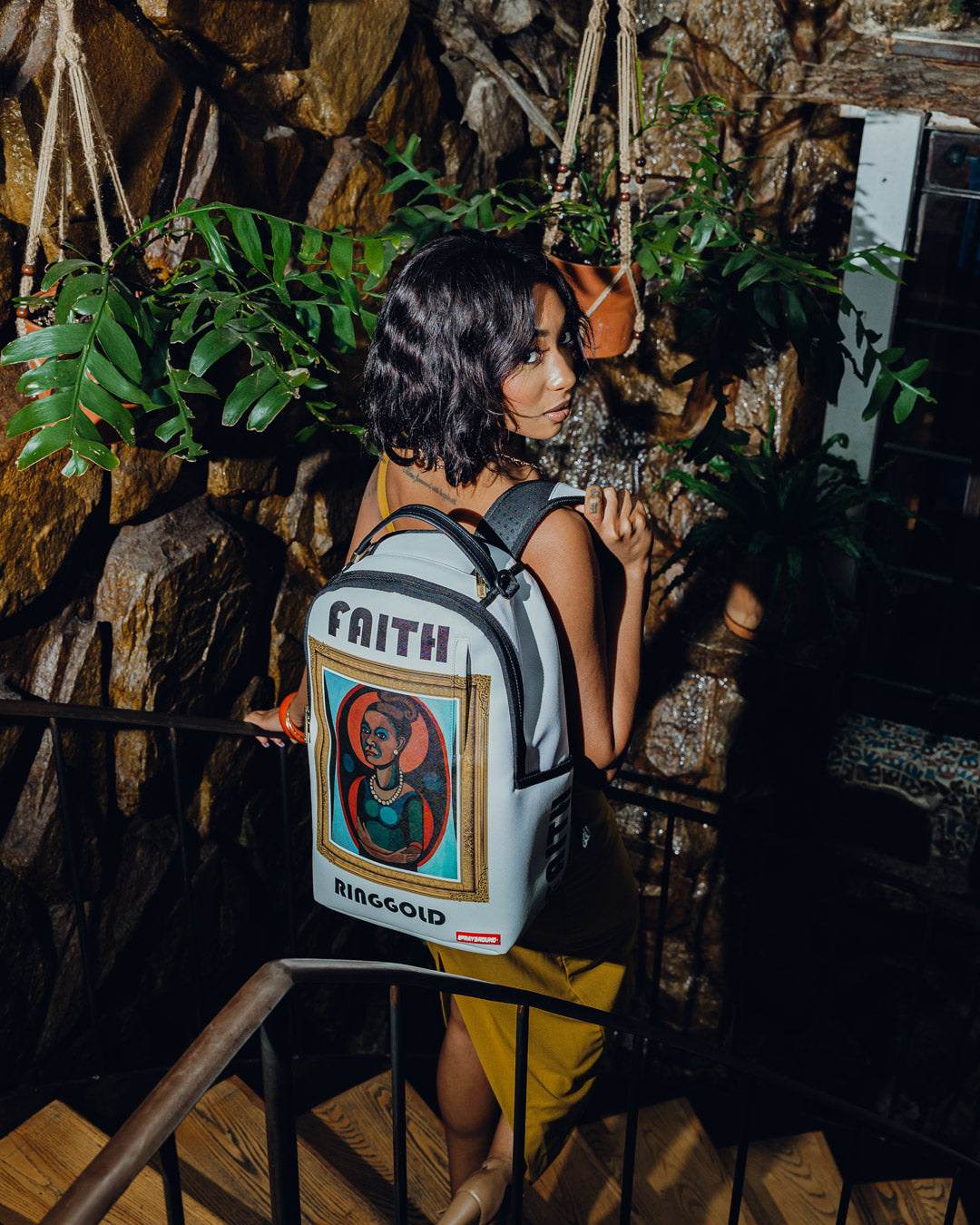 SPRAYGROUND FAITH RINGOLD SELF/PORTRAIT BACKPACK (SUPER LIMITED)