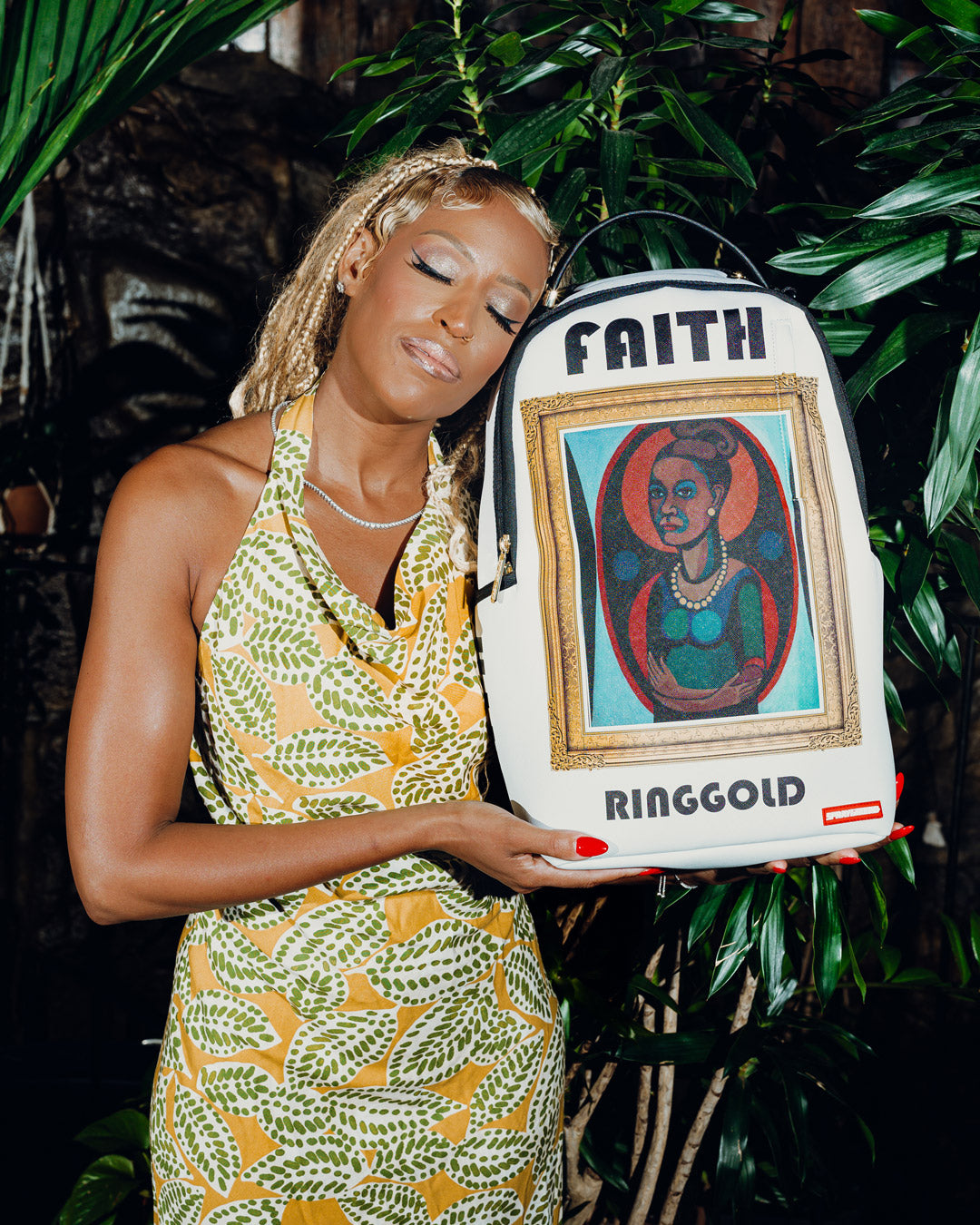 SPRAYGROUND FAITH RINGOLD SELF/PORTRAIT BACKPACK (SUPER LIMITED)