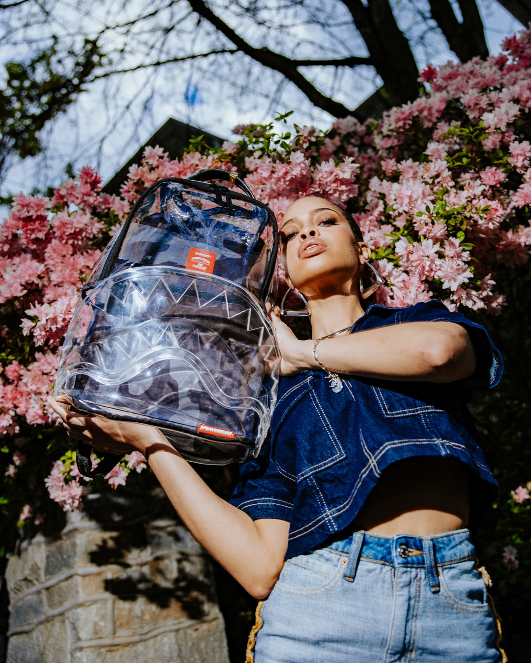 SPRAYGROUND CLEAR AS NIGHT - CLEAR DLX BACKPACK