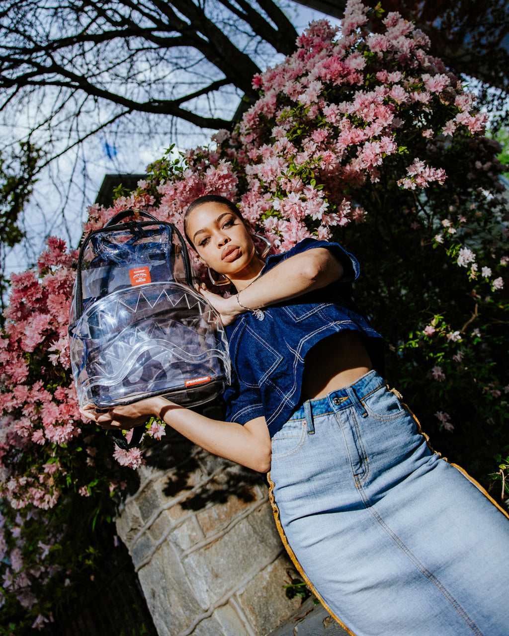 SPRAYGROUND CLEAR AS NIGHT - CLEAR DLX BACKPACK