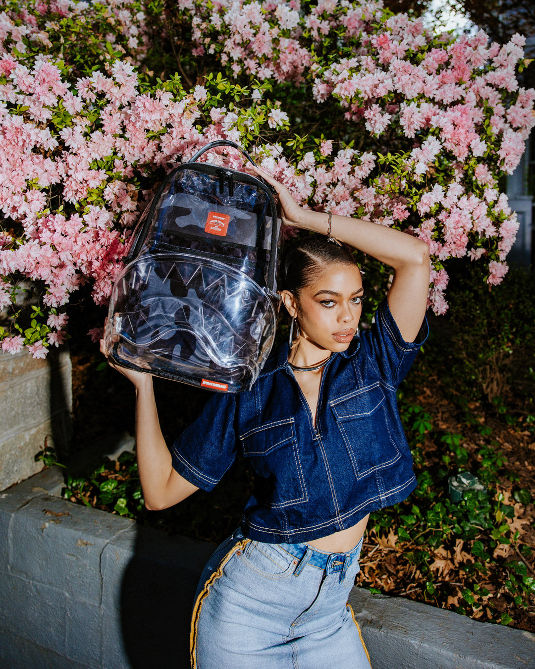 SPRAYGROUND CLEAR AS NIGHT - CLEAR DLX BACKPACK