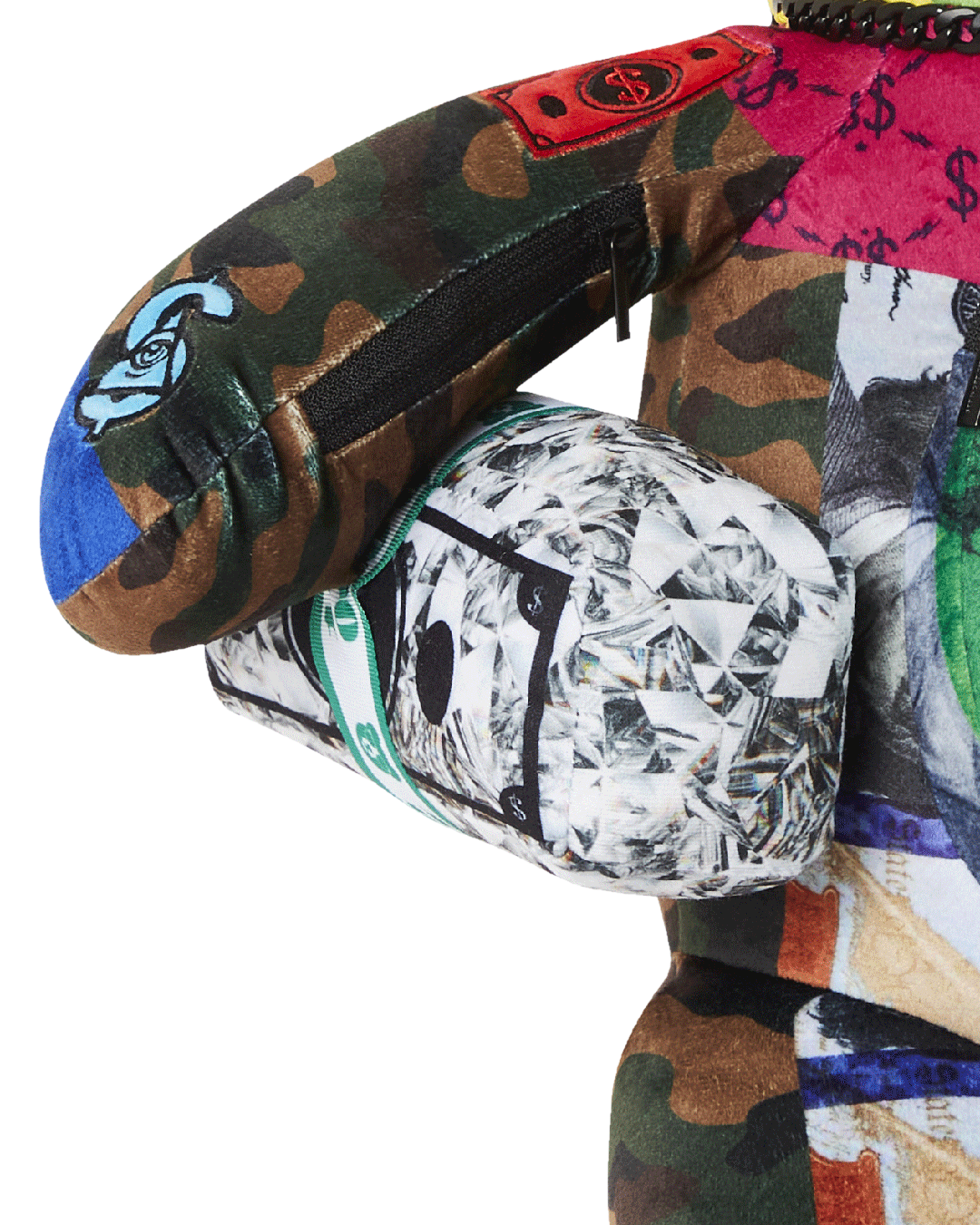 SPRAYGROUND SHARK MASTERPIECES MONEYBEAR TEDDYBEAR BACKPACK