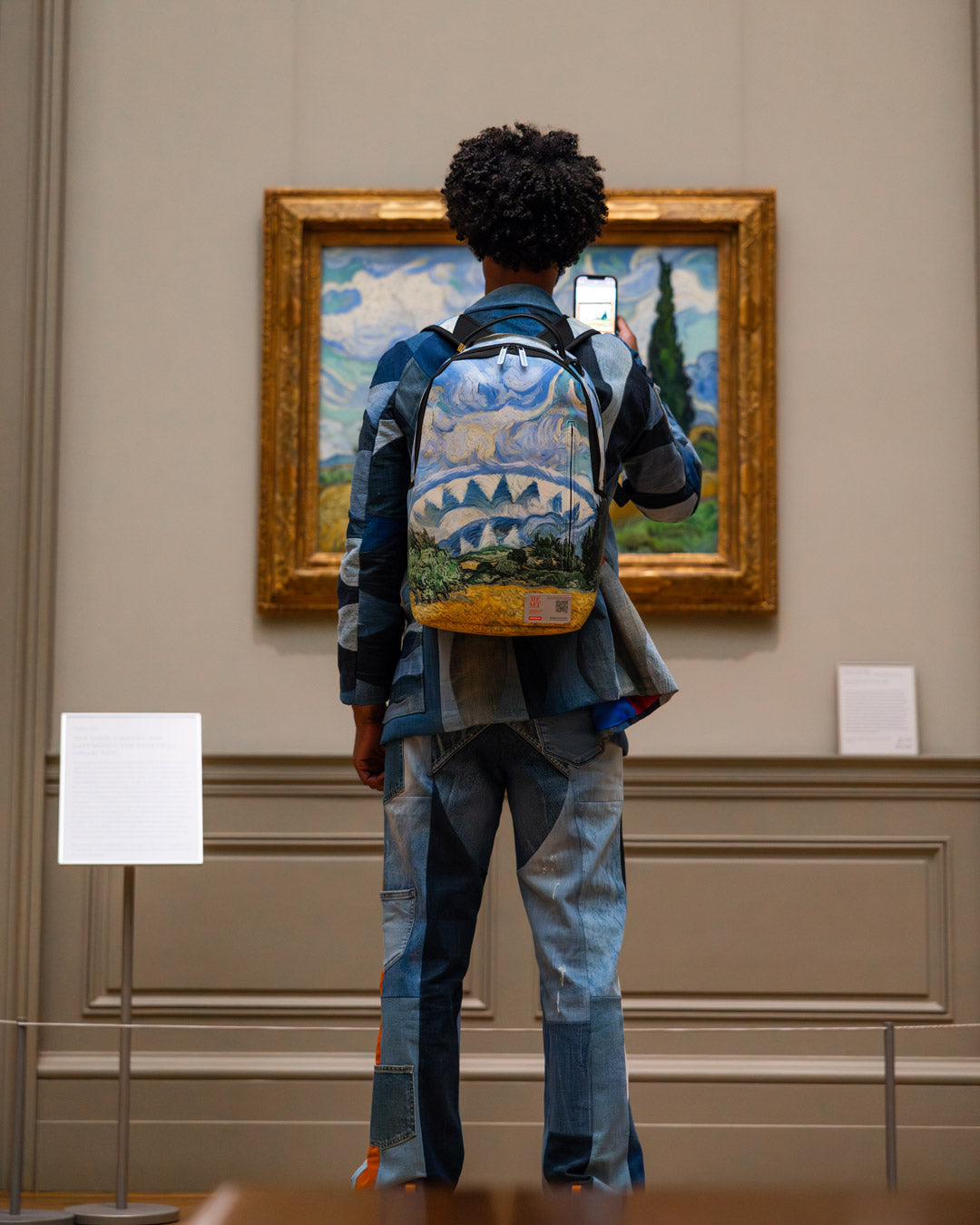 SPRAYGROUND THE MET VAN GOGH WHEAT FIELD WITH CYPRESSES BACKPACK