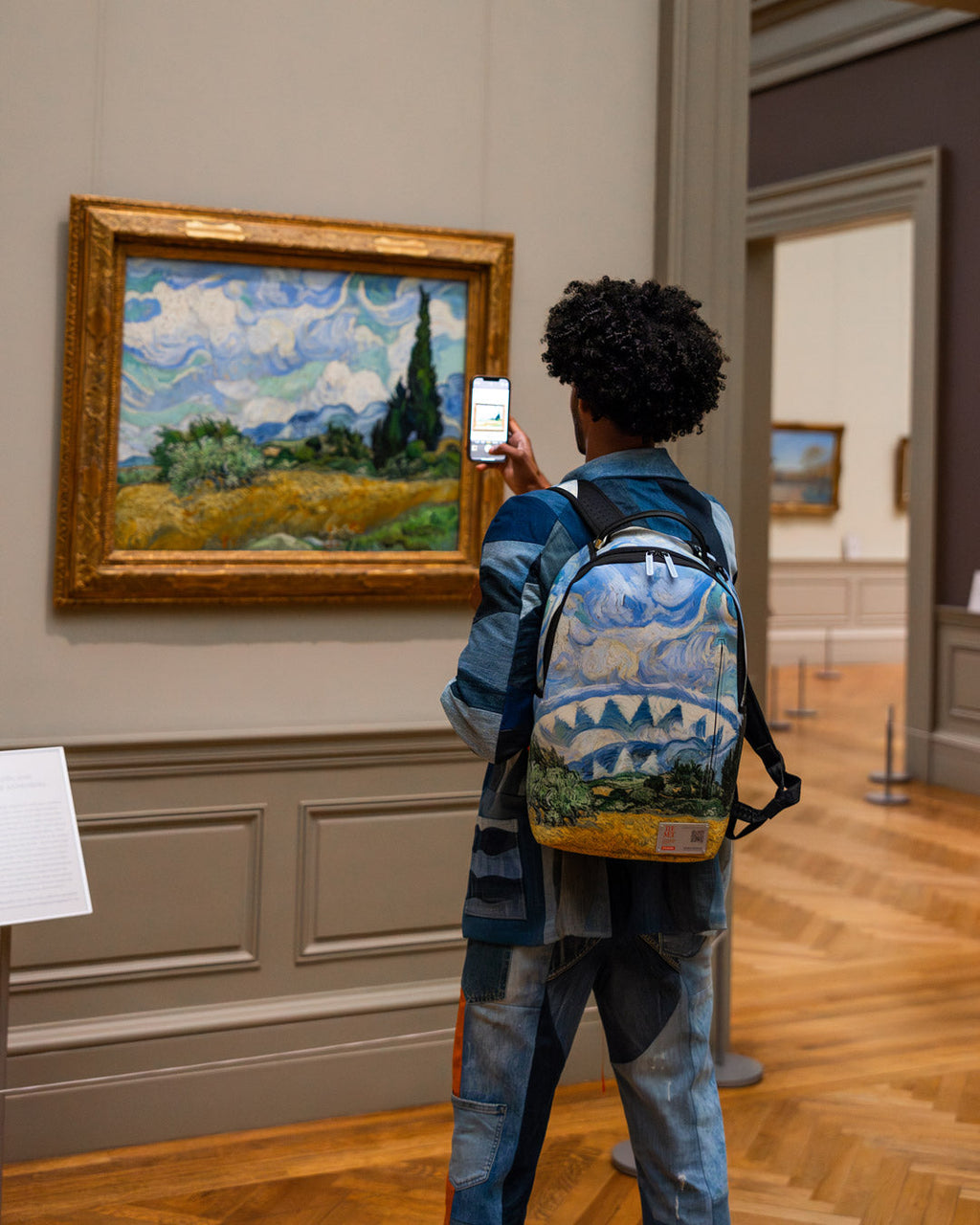 SPRAYGROUND THE MET VAN GOGH WHEAT FIELD WITH CYPRESSES BACKPACK