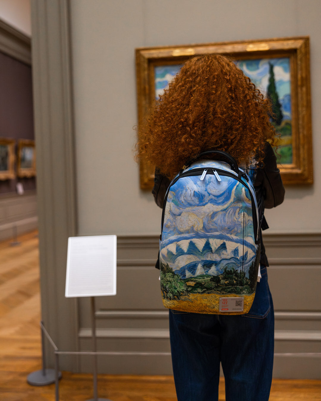 SPRAYGROUND THE MET VAN GOGH WHEAT FIELD WITH CYPRESSES BACKPACK