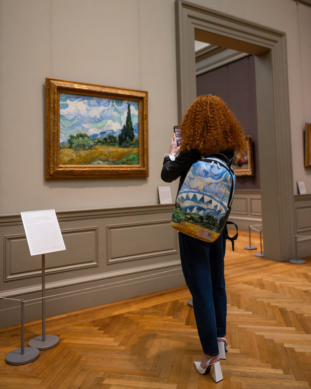 SPRAYGROUND THE MET VAN GOGH WHEAT FIELD WITH CYPRESSES BACKPACK