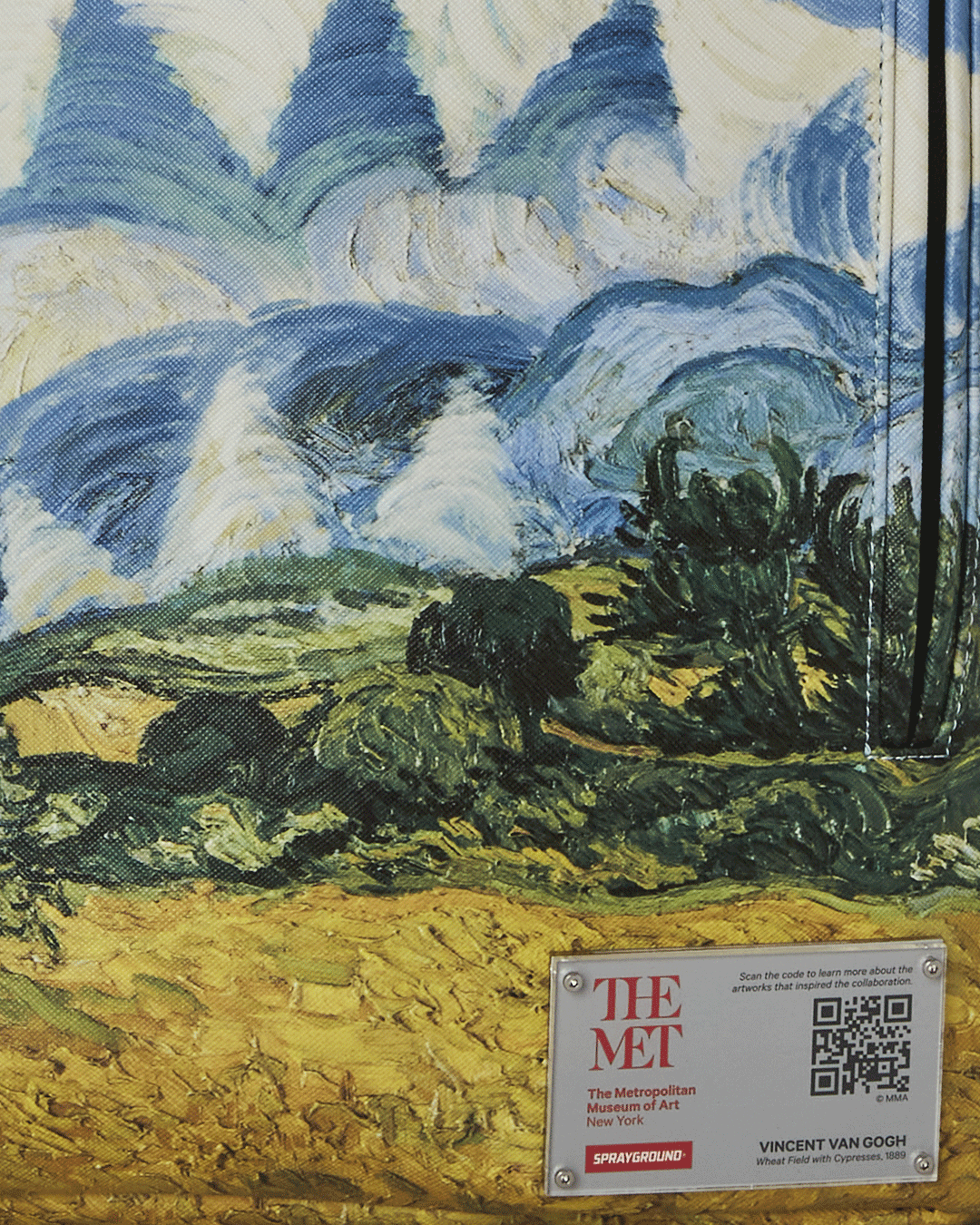 SPRAYGROUND THE MET VAN GOGH WHEAT FIELD WITH CYPRESSES BACKPACK