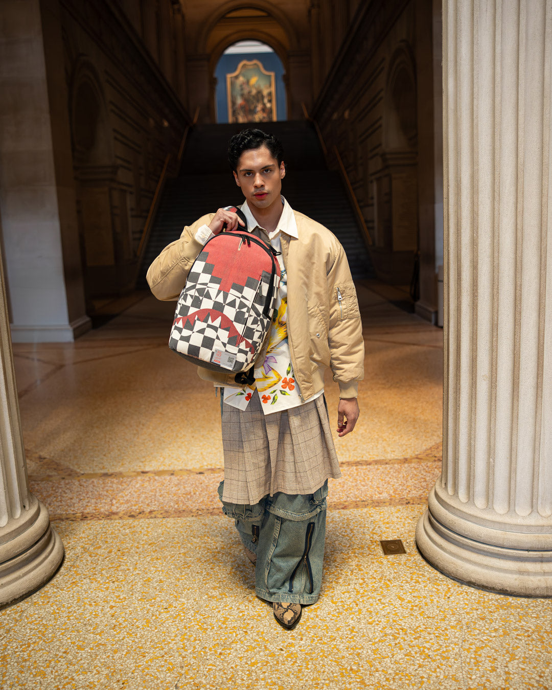 SPRAYGROUND THE MET INCA CHECKERBOARD BACKPACK