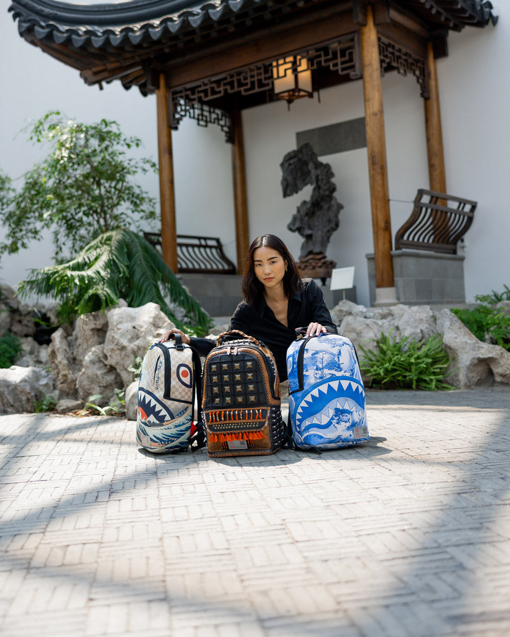 SPRAYGROUND THE MET CHINESE LANDSCAPE BACKPACK