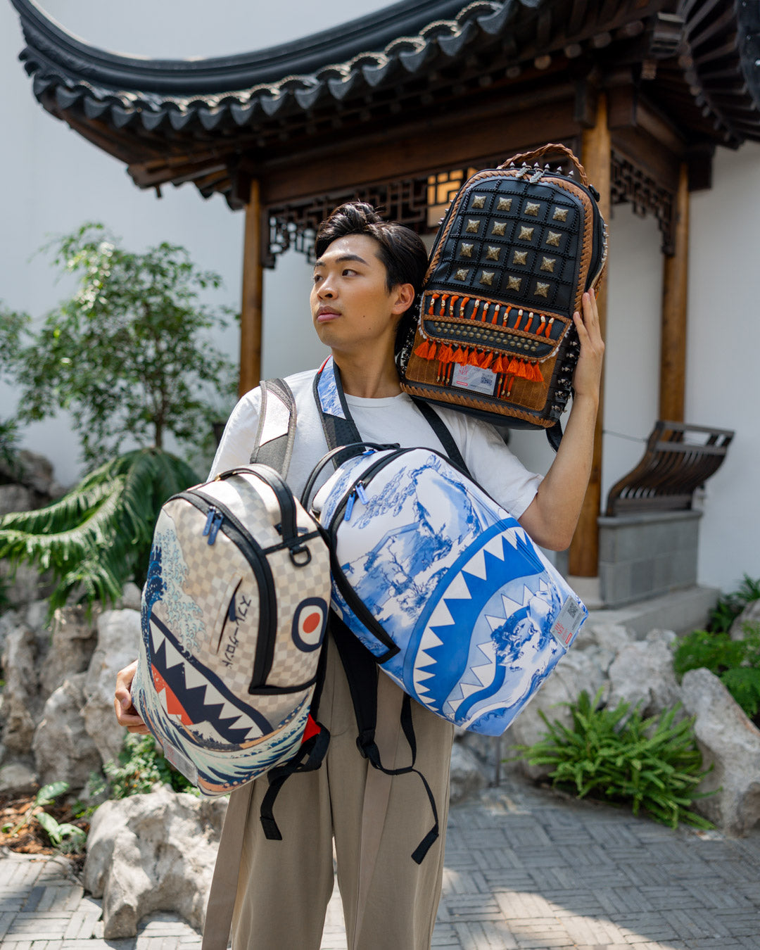 SPRAYGROUND THE MET CHINESE LANDSCAPE BACKPACK