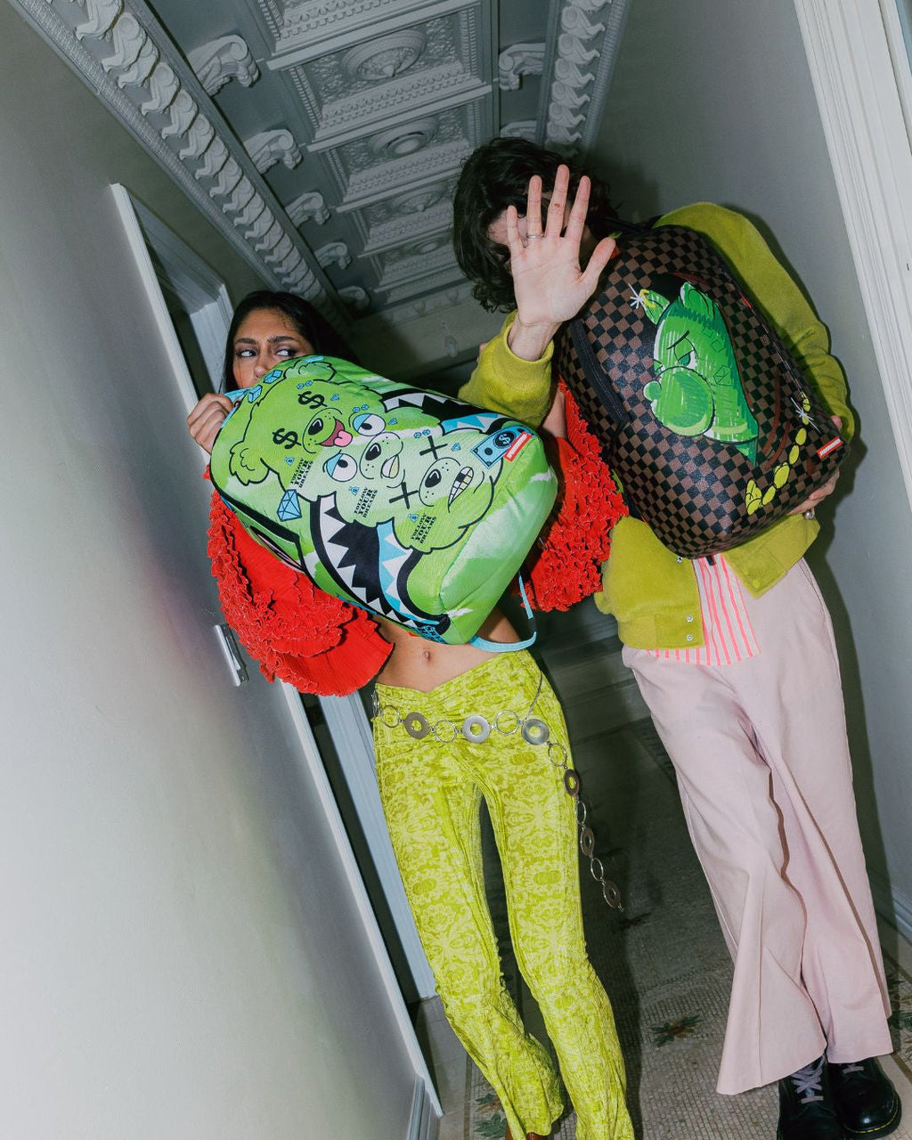 SPRAYGROUND MONEY BEAR SEEING TRIPLE DLXSR BACKPACK