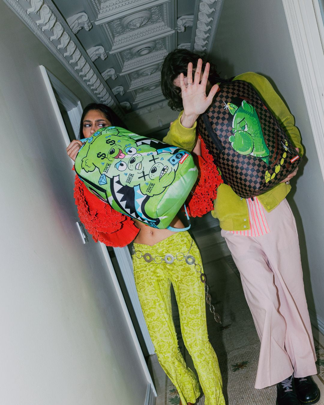SPRAYGROUND MONEY BEAR SEEING TRIPLE DLXSR BACKPACK
