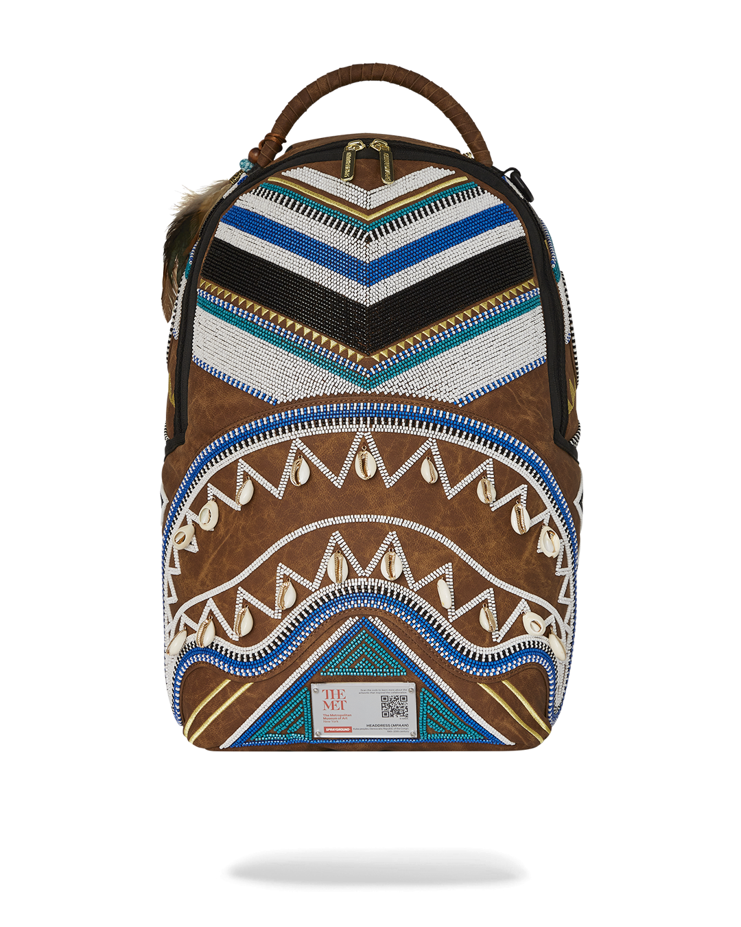 SPRAYGROUND THE MET KUBA KINGDOM HEADDRESS BACKPACK