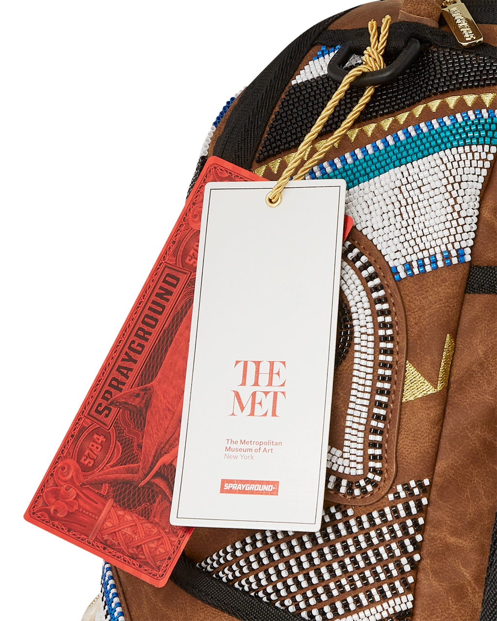 SPRAYGROUND THE MET KUBA KINGDOM HEADDRESS BACKPACK