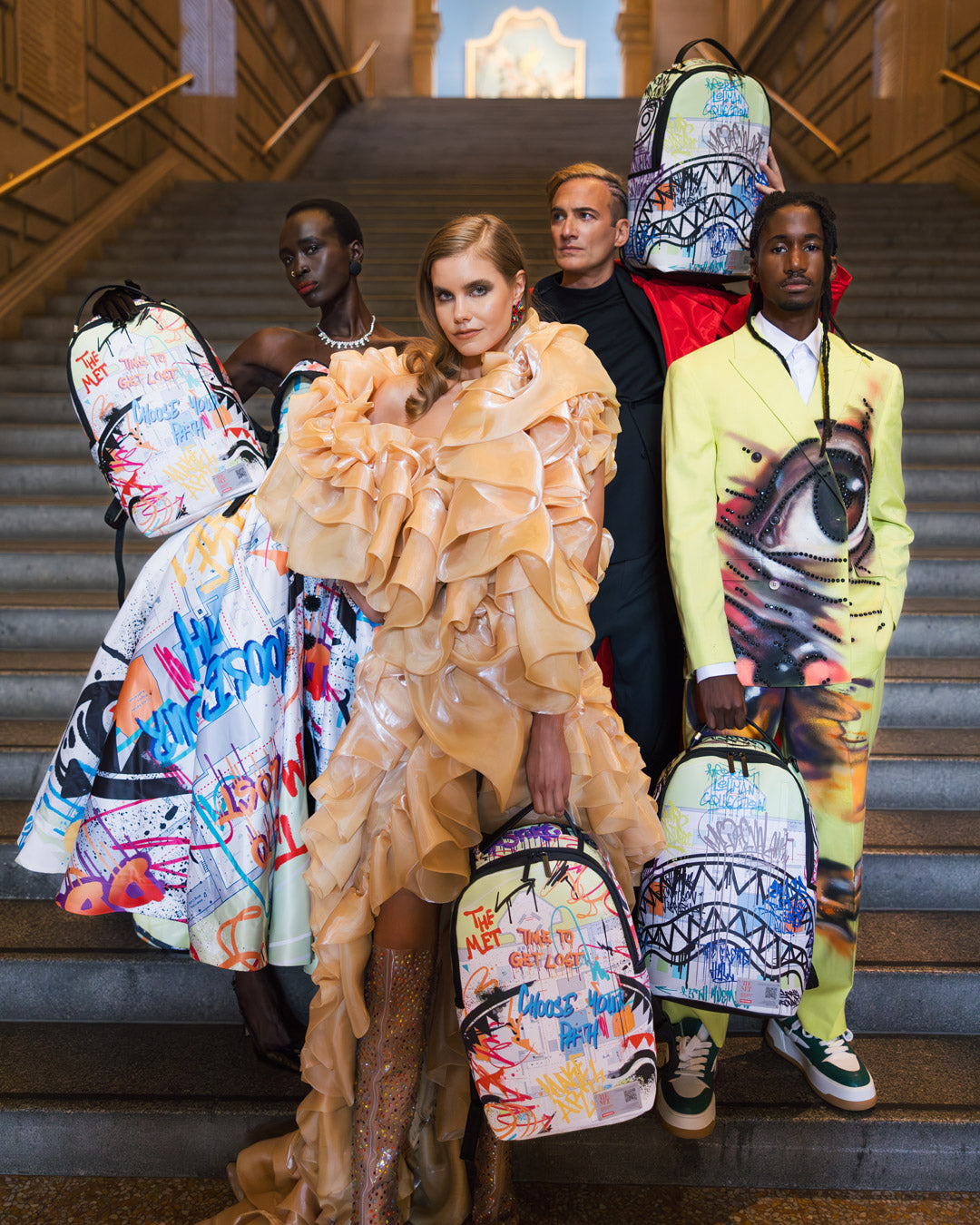 SPRAYGROUND THE MET MAP ONE BACKPACK