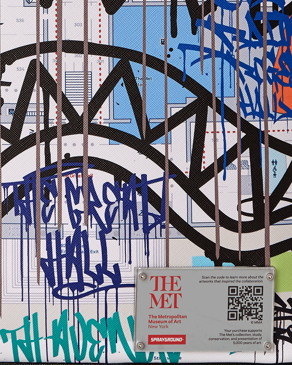 SPRAYGROUND THE MET MAP ONE BACKPACK