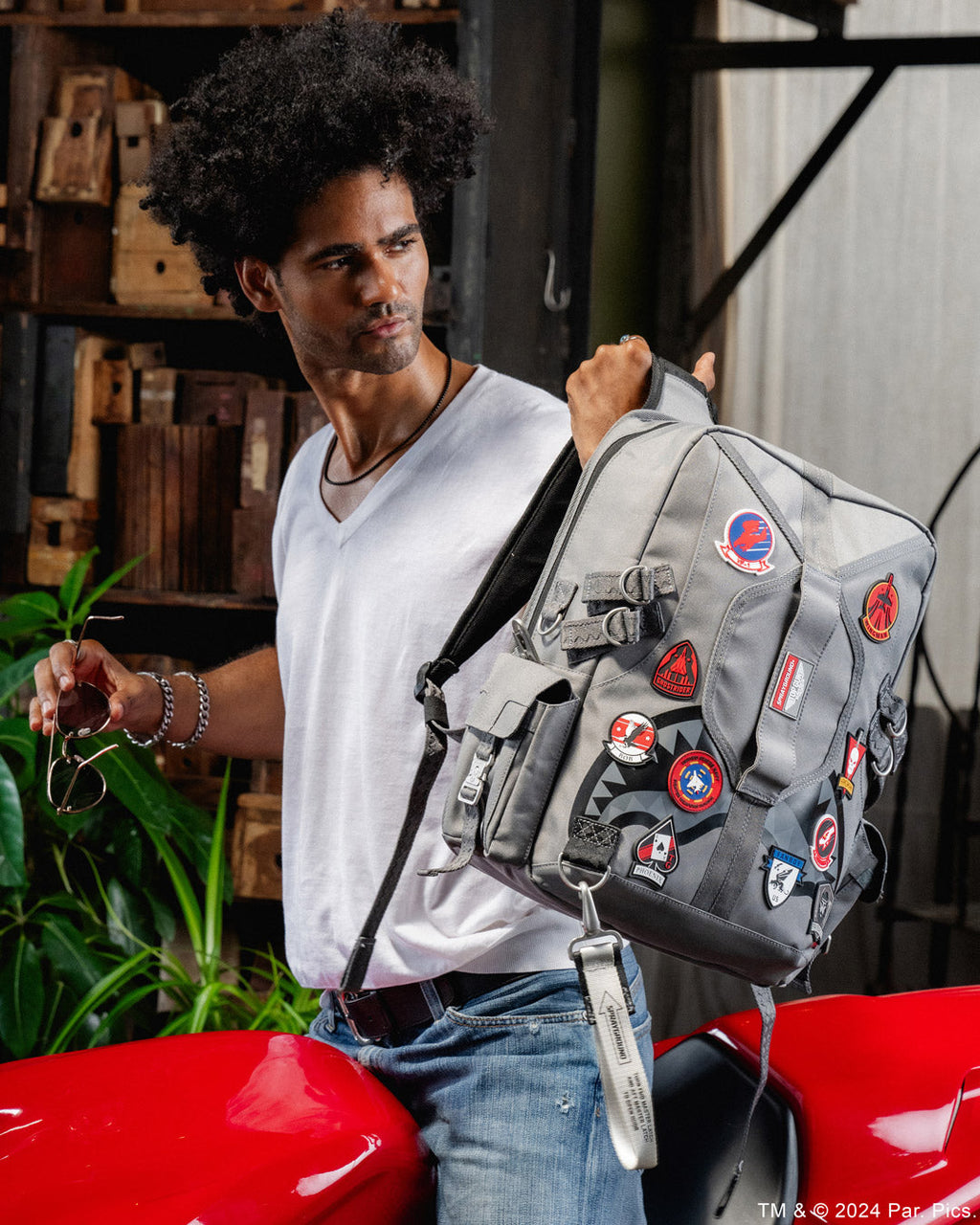 SPRAYGROUND TOP GUN FLIGHT CREW OFFICIAL COLLAB PILOT BACKPACK