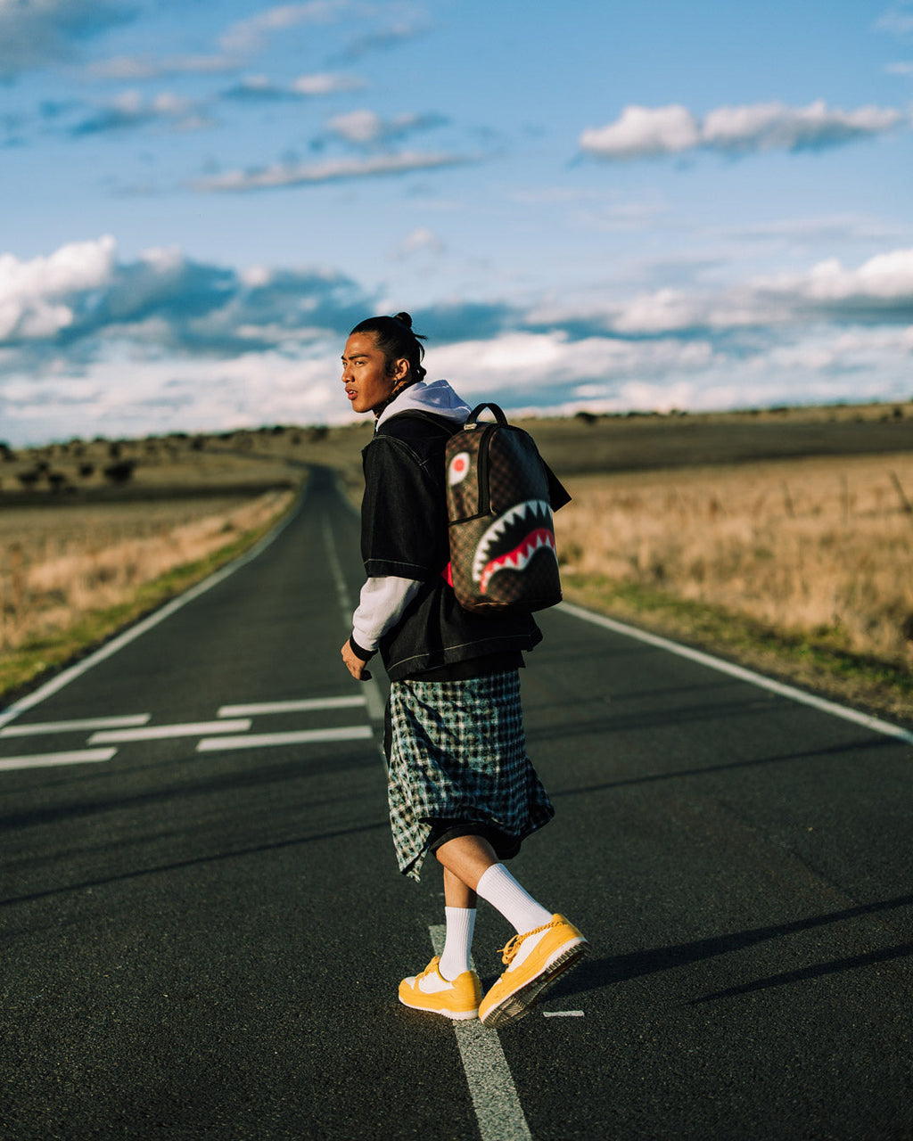 SPRAYGROUND SHARKS IN PARIS BLUR EFFECT BACKPACK