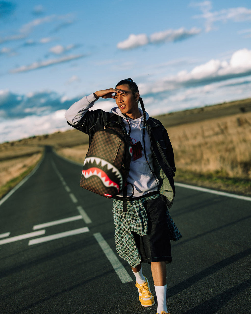 SPRAYGROUND SHARKS IN PARIS BLUR EFFECT BACKPACK