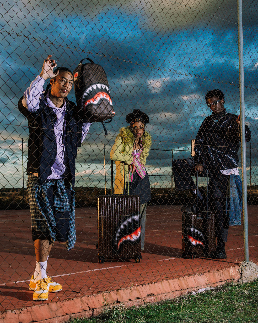 SPRAYGROUND SHARKS IN PARIS BLUR EFFECT BACKPACK