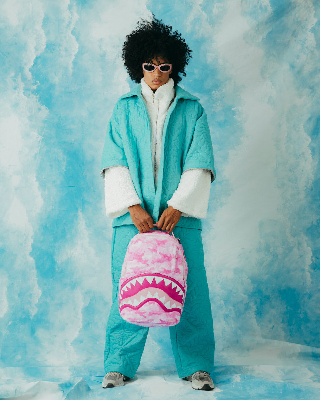 SPRAYGROUND FURRROCIOUS IN PINK DLXSF BACKPACK