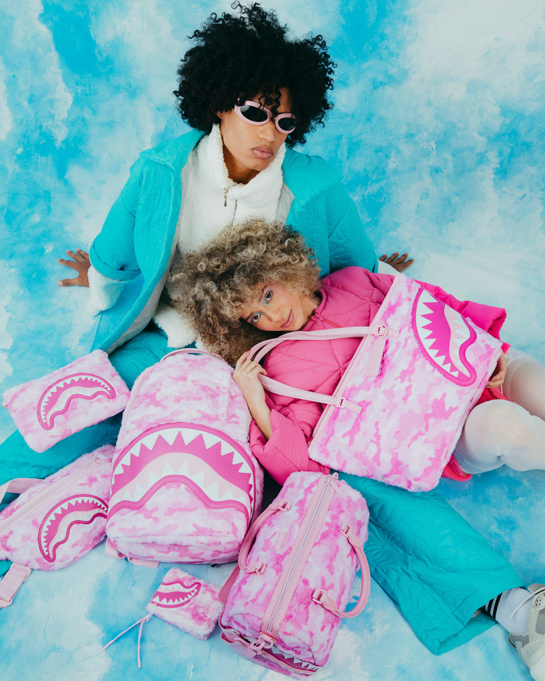 SPRAYGROUND FURRROCIOUS IN PINK DLXSF BACKPACK