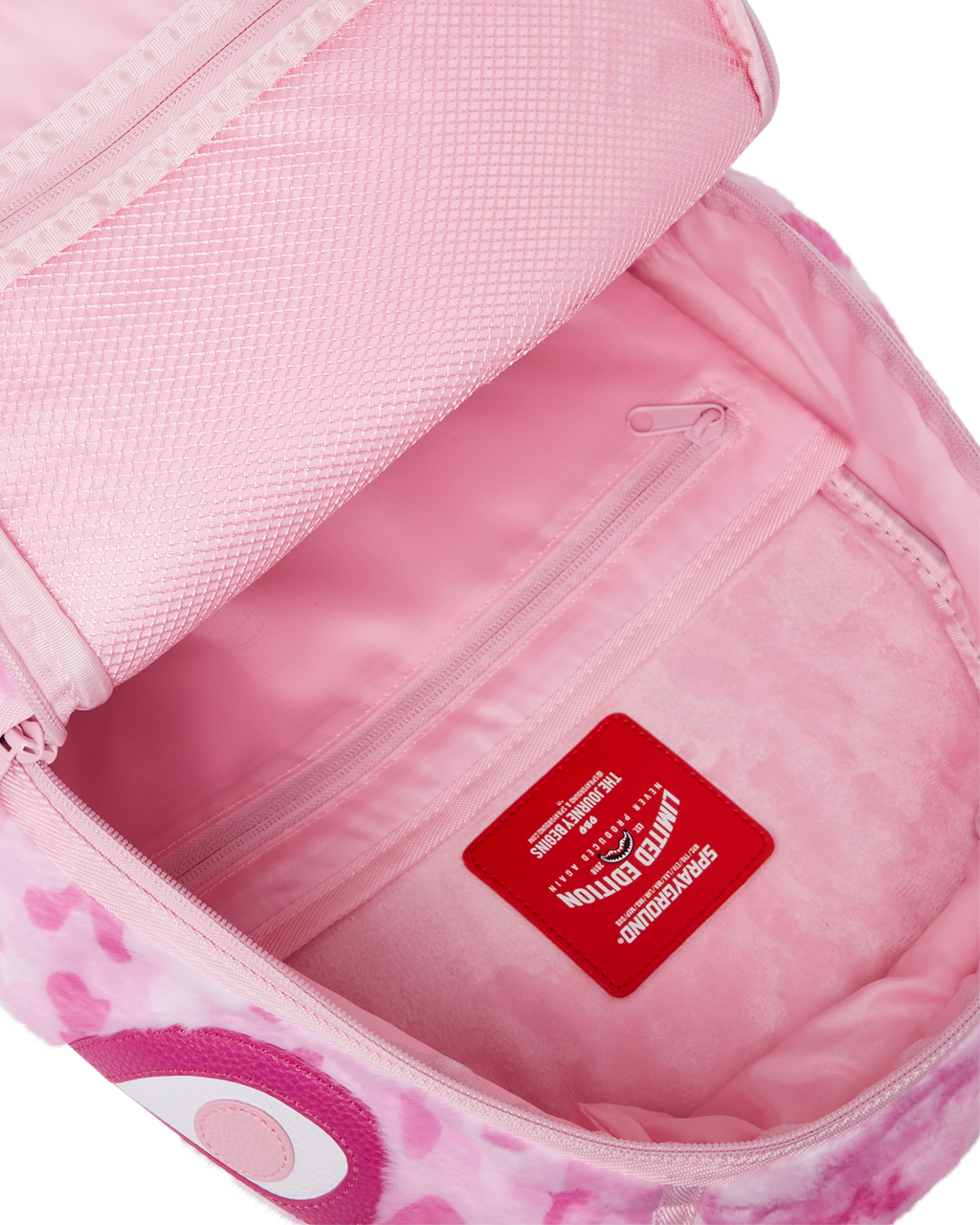 SPRAYGROUND FURRROCIOUS IN PINK DLXSF BACKPACK