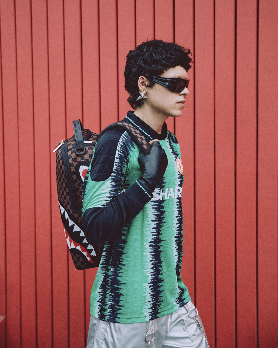 SPRAYGROUND KYOTOKNIT SHARKS IN PARIS DLX BACKPACK