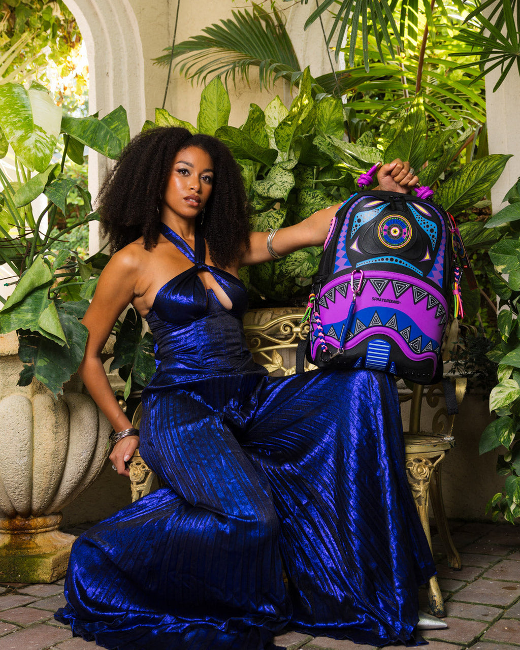 SPRAYGROUND A.I. 12 BROOKLYN & BEYOND - SANDFLOWER COLLAB BACKPACK