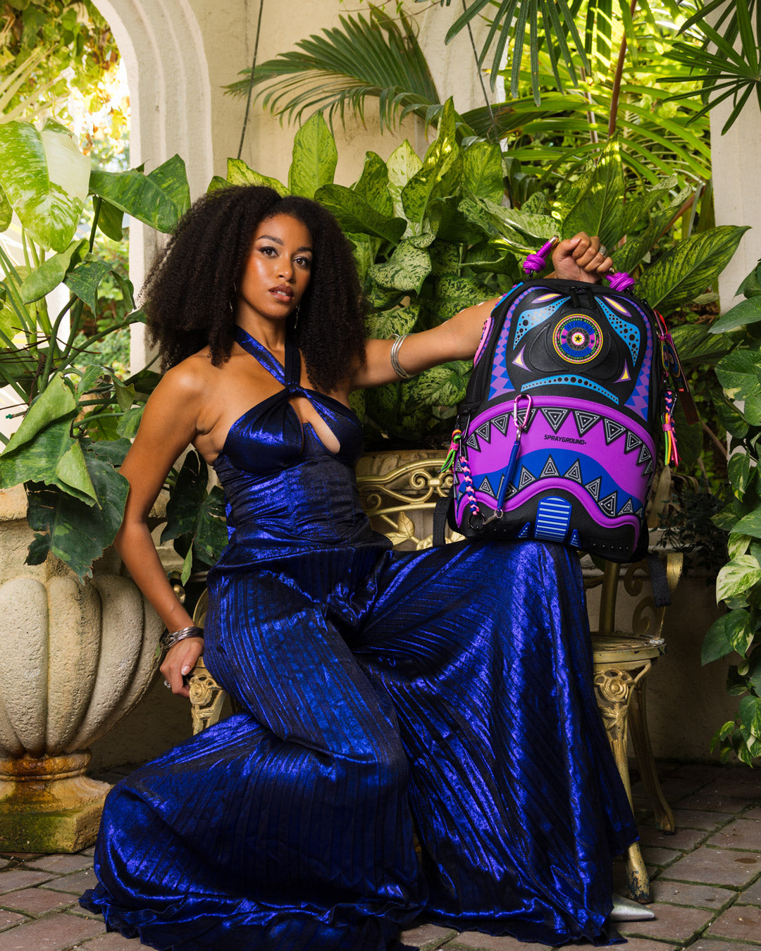 SPRAYGROUND A.I. 12 BROOKLYN & BEYOND - SANDFLOWER COLLAB BACKPACK