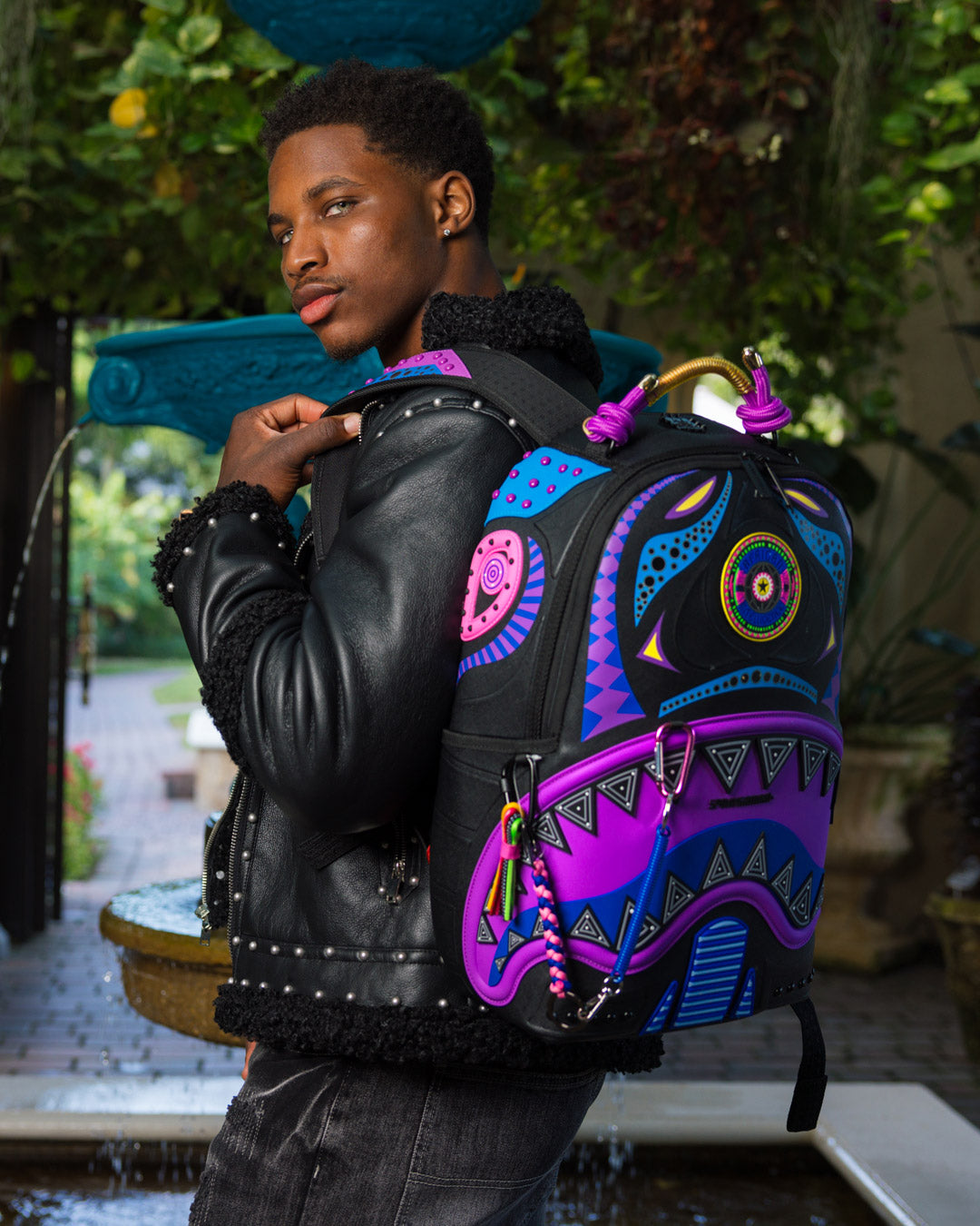 SPRAYGROUND A.I. 12 BROOKLYN & BEYOND - SANDFLOWER COLLAB BACKPACK