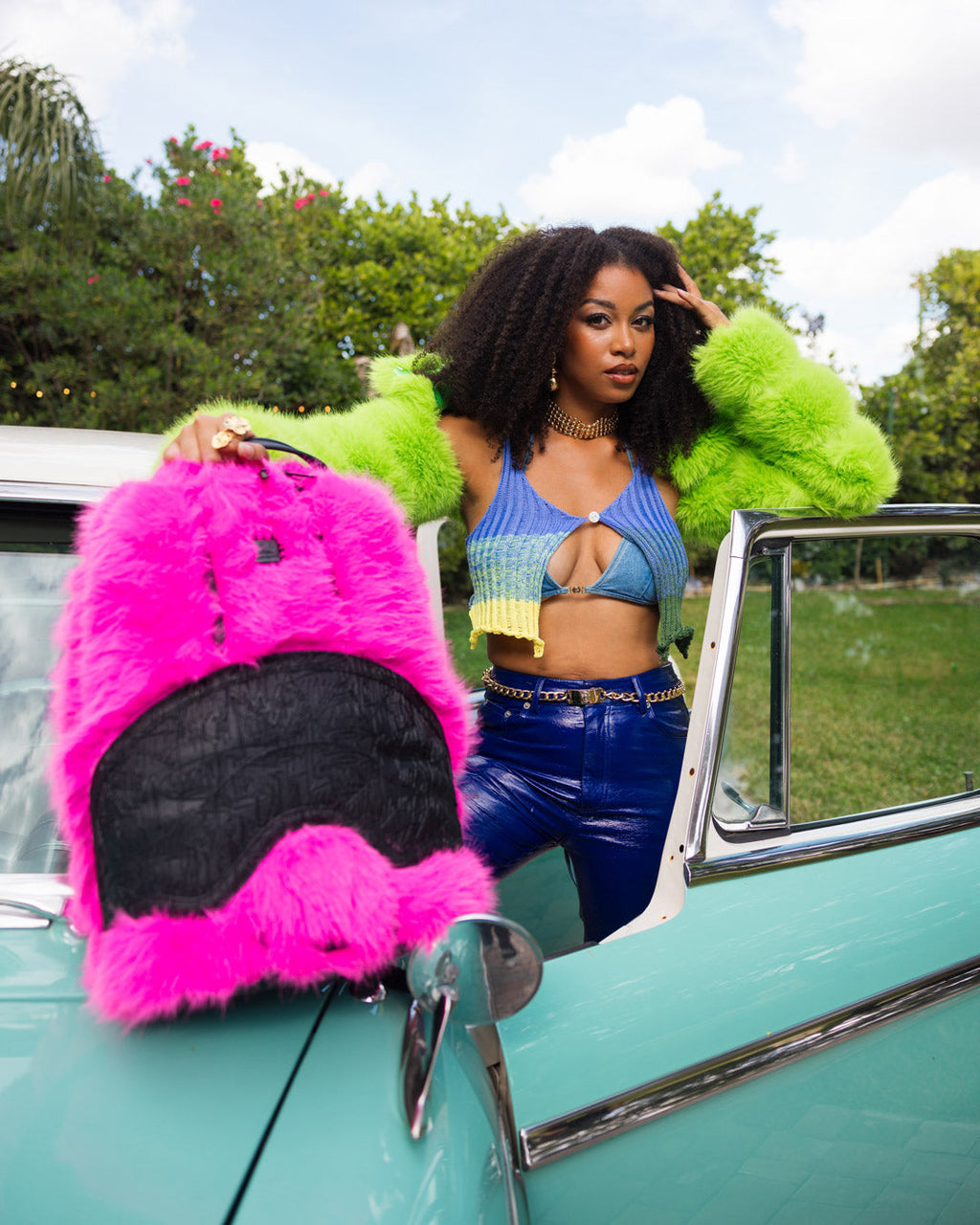 SPRAYGROUND A.I. 12 CELESTIAL POWERS - SANDFLOWER COLLAB BACKPACK