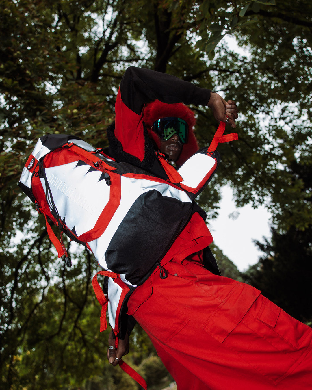 SPRAYGROUND SKY HIGH SEEKERS ARCTIC GLOBAL TREK CAMPER BACKPACK