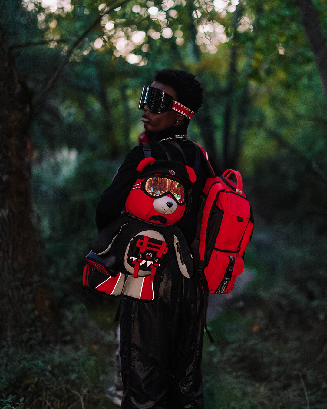 SPRAYGROUND SKY HIGH SEEKERS ARCTIC GPS MONEYBEAR BACKPACK