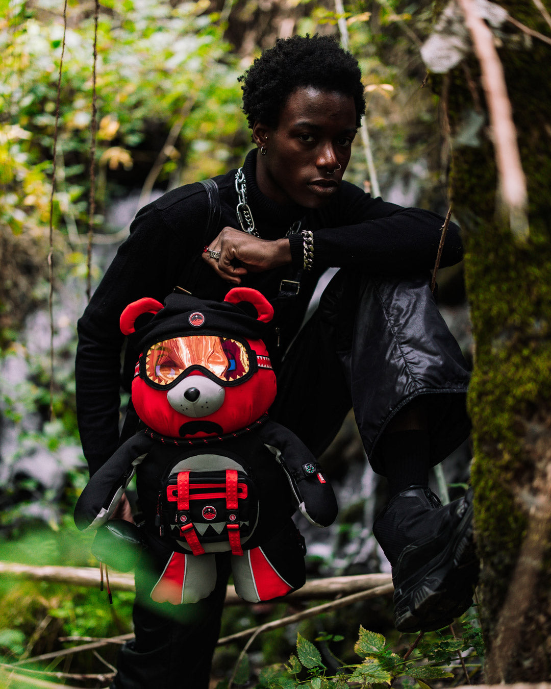 SPRAYGROUND SKY HIGH SEEKERS ARCTIC GPS MONEYBEAR BACKPACK