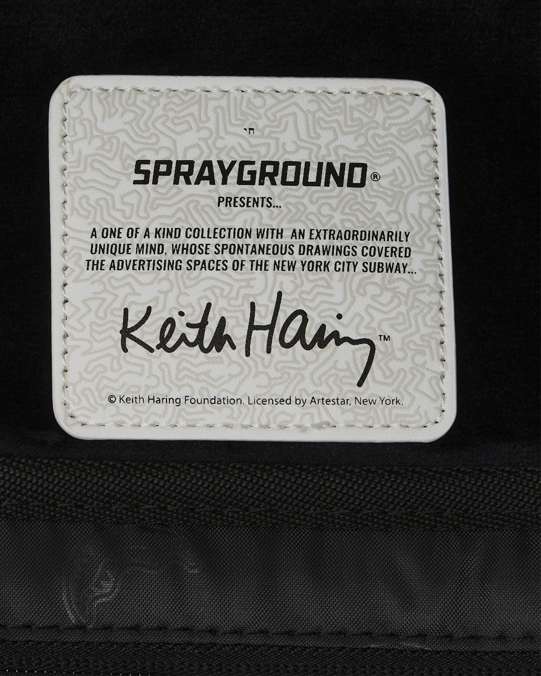 SPRAYGROUND KEITH HARING BIG BLUE PURSE ART BACKPACK