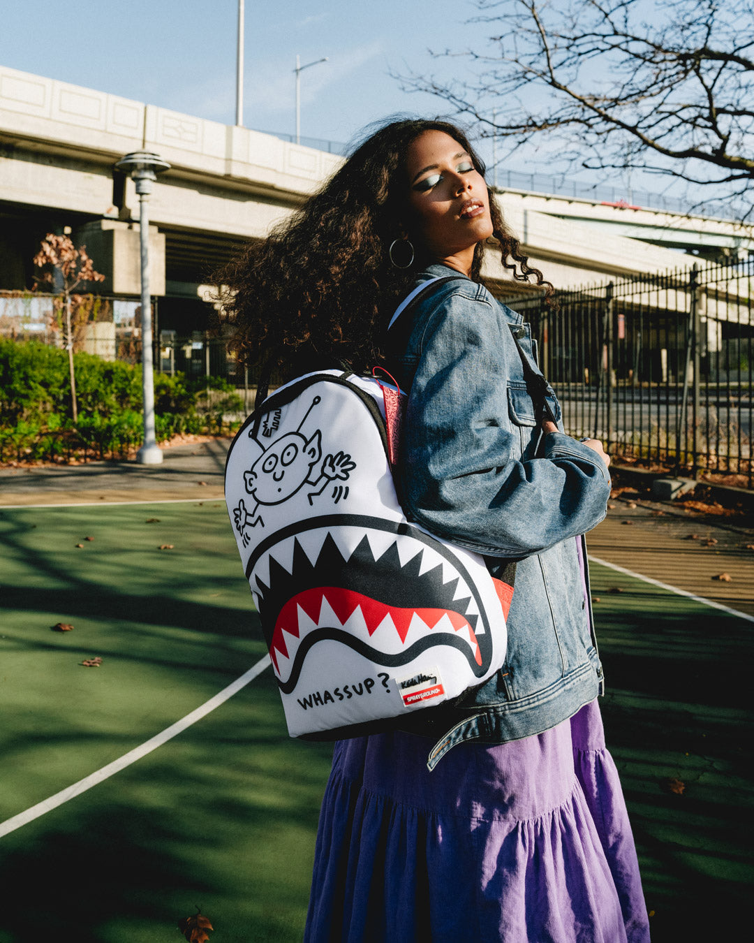 SPRAYGROUND KEITH HARING WHASSUP ALIEN DLX BACKPACK